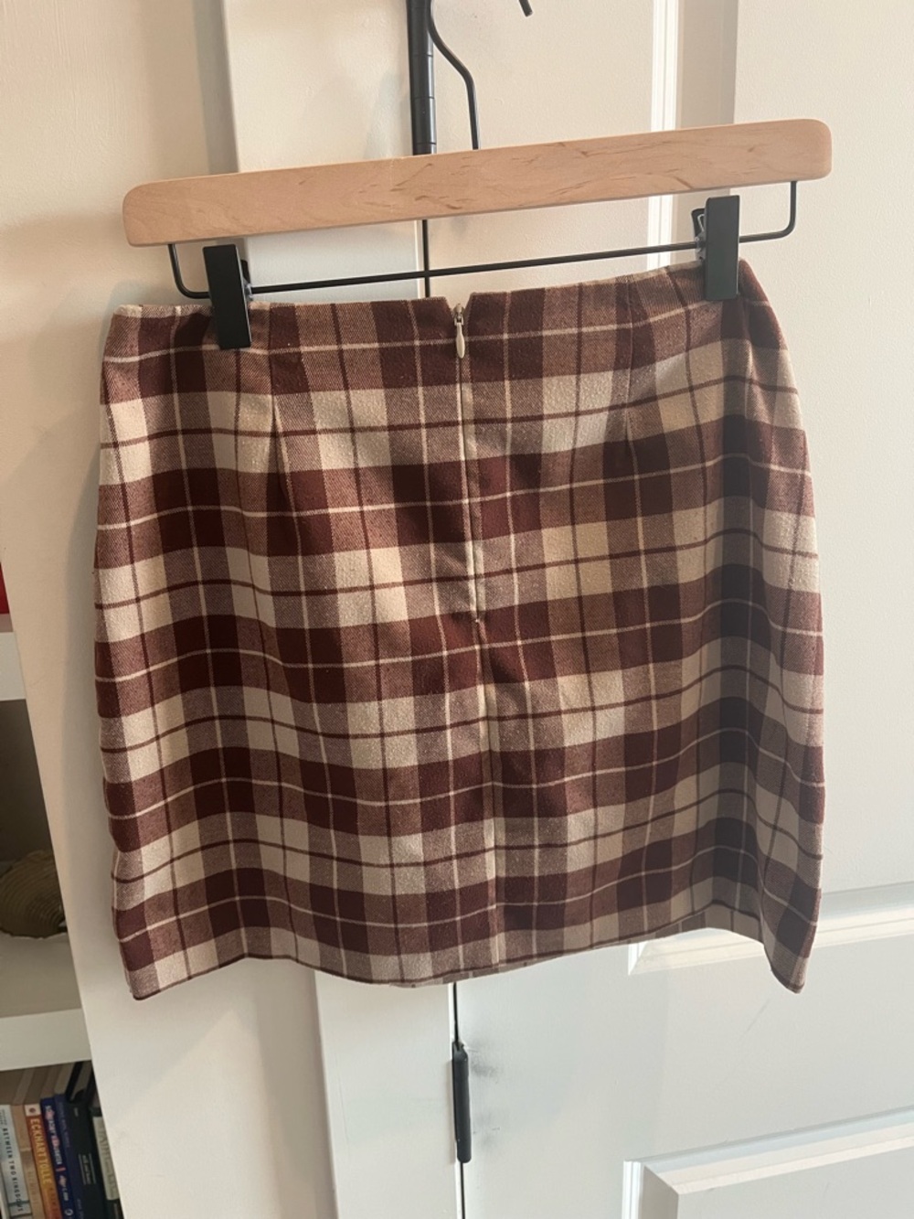Reformation Janis Mini Skirt- Brown Plaid - Size 4 - Picture 4 of 6